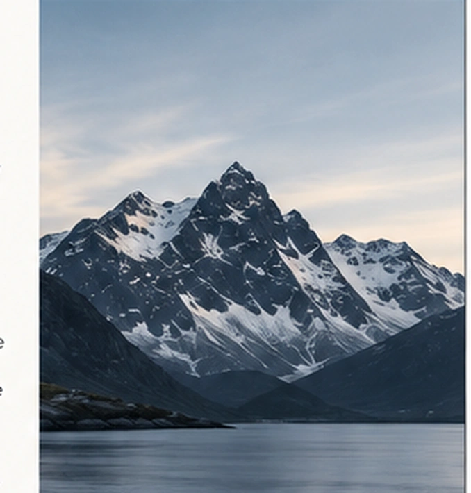 Nordic mountain landscape